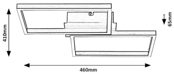Rabalux 71032 - Plafoniera LED RGB dimmerabile LUDANO LED/40W/230V + +TC