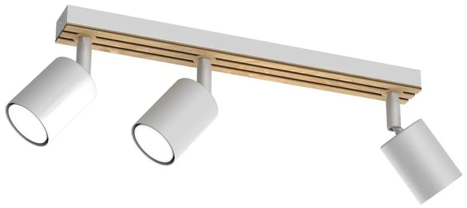 Faretto TERRA 3xGU10/8W/230V bianco/quercia