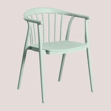 Pack 4 Sedie Da Giardino Impilabili Ivor Celadon - Sklum