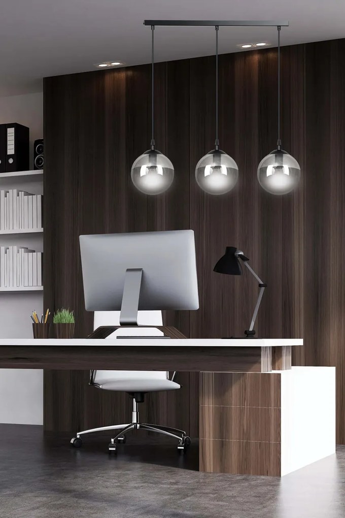 Lampadario a sospensione COSMO 3 BLACK GRAFIT