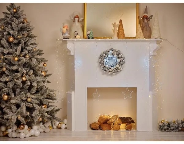 Retlux - Decorazione natalizia LED LED/2xLR44/bianco caldo pupazzo di neve con albero