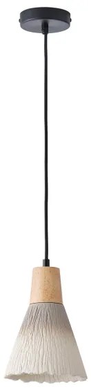 Lampadario a sospensione con filo 1xE27/15W/230V color crema