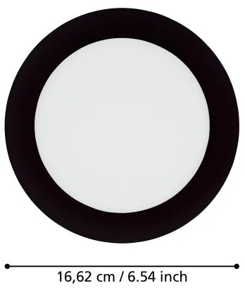 Eglo 31744 - Lampada da bagno LED dimmerabile FUEVA-Z 10,5W/230V IP44 nero