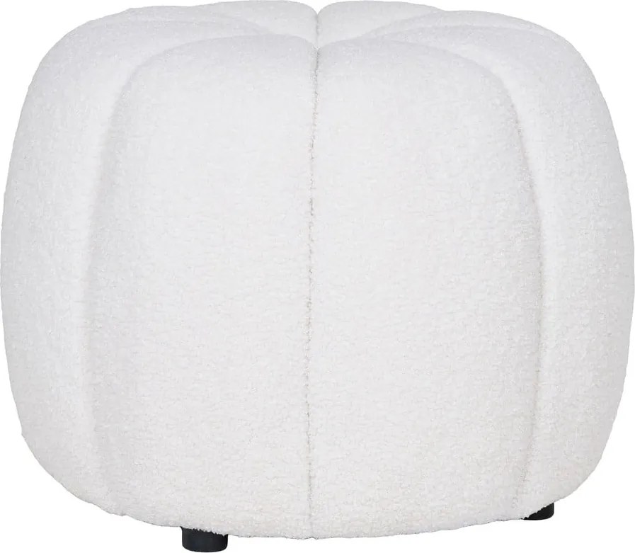 Sgabello in tessuto bouclé bianco Paisley - House Nordic