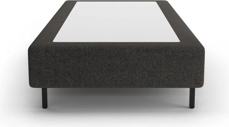 Letto singolo imbottito nero senza testiera 90x200 cm Whale – Micadoni