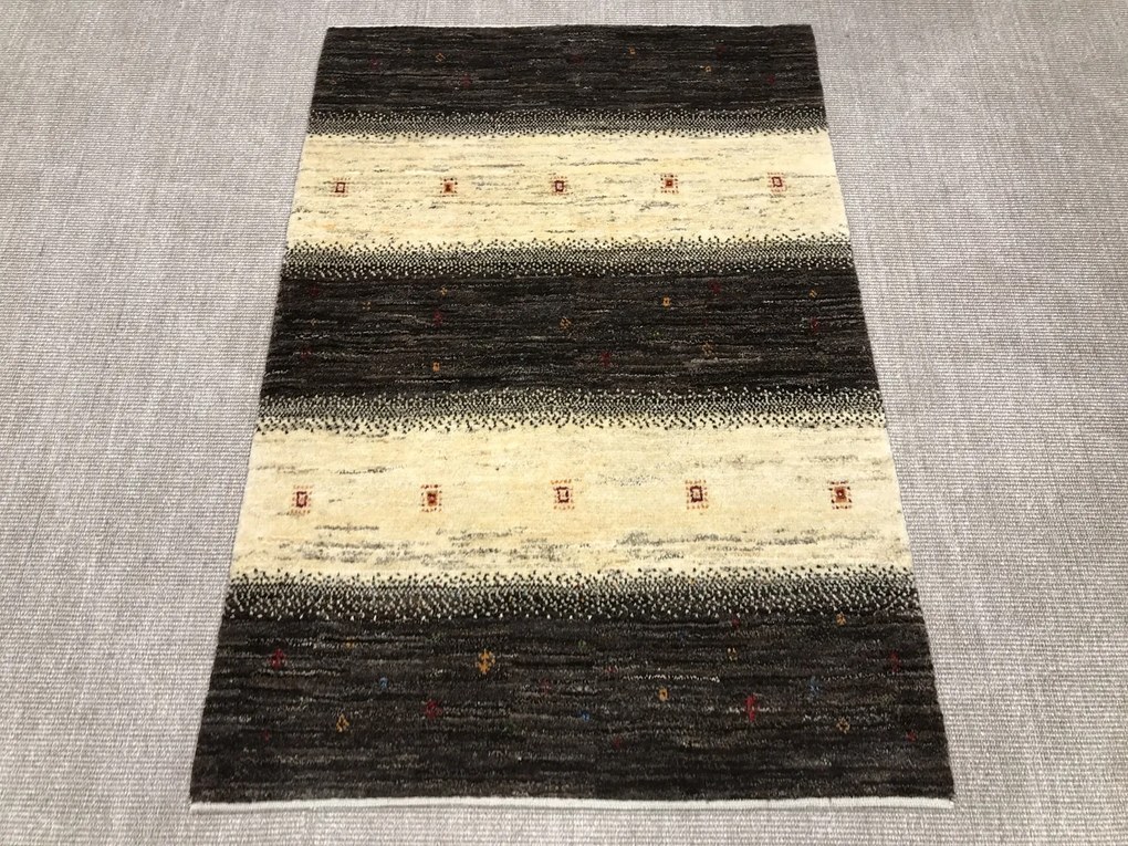 Gabbeh Tappeto persiano 110x160 Grigio (Iran) Annodato A Mano