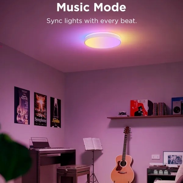 Govee - LED RGBIC Plafoniera con dimmer LED/49W/230V 2700-6500K Wi-Fi