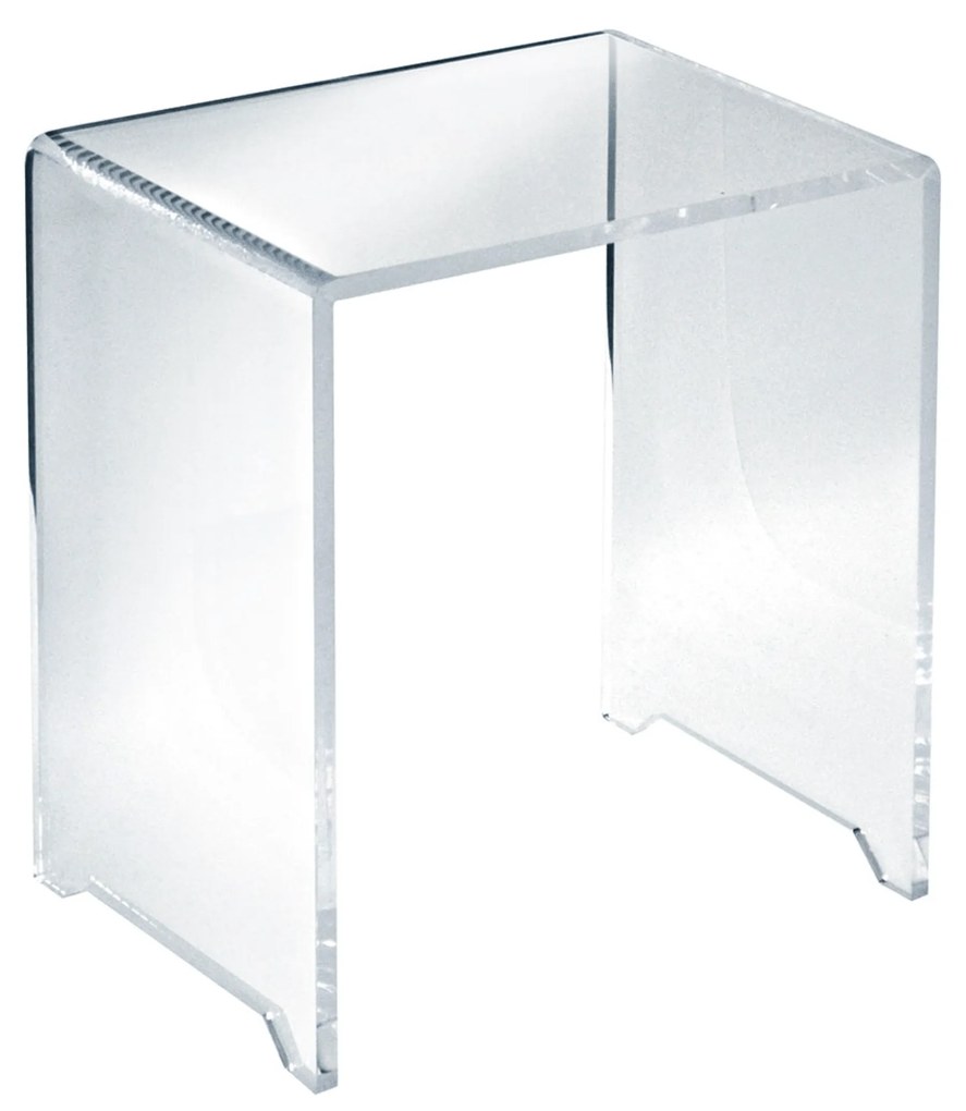 Sgabello Bagno TlBath "Flesso Plexi" Trasparente