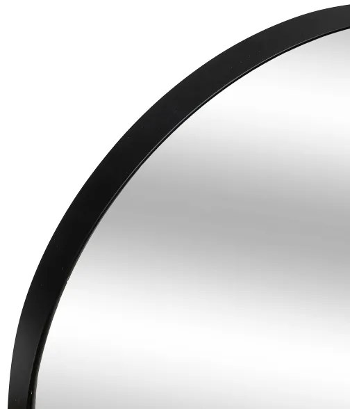 Atmosphera - Specchio da parete SELENA 112x40 cm nero