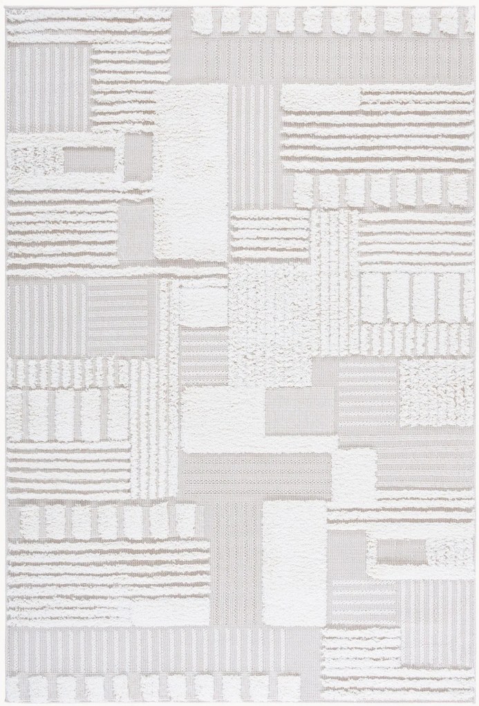 Tappeto a pelo alto e basso tessuto a mano Halo