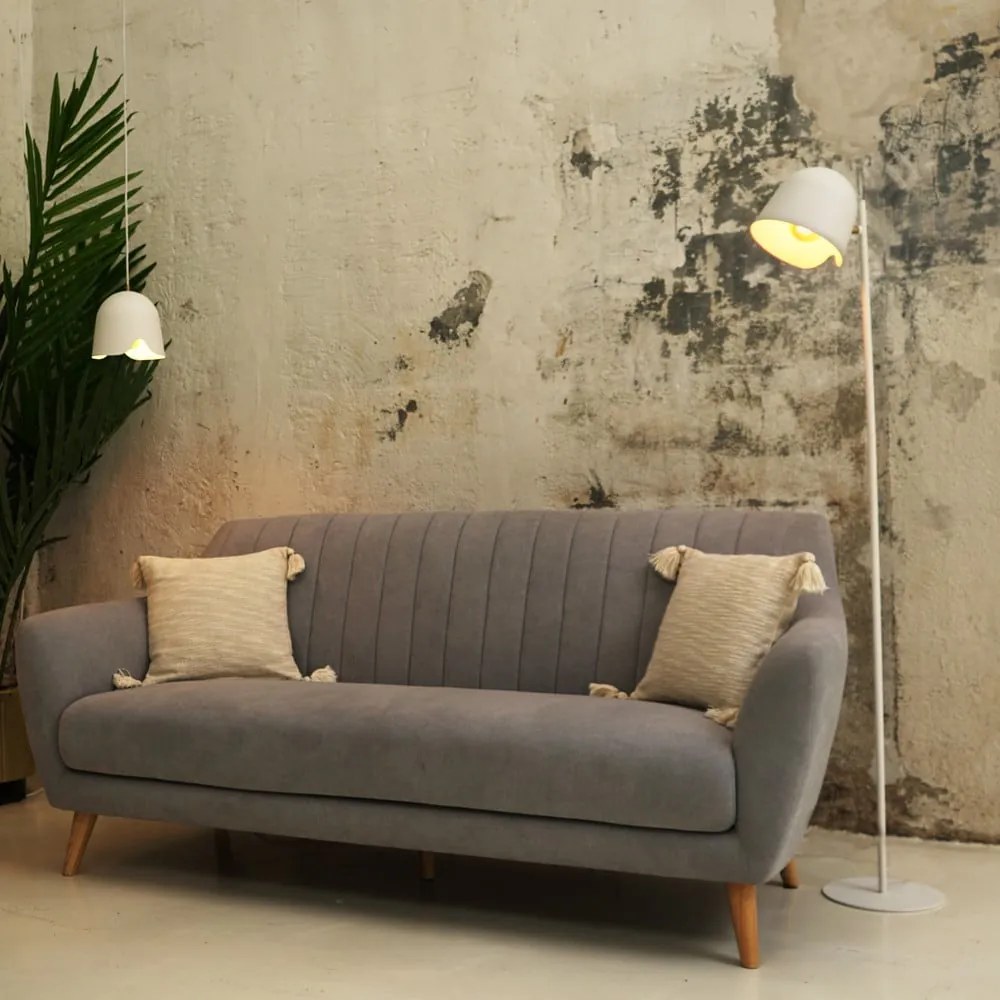 Lampada da terra bianca, altezza 150 cm Paris - SULION