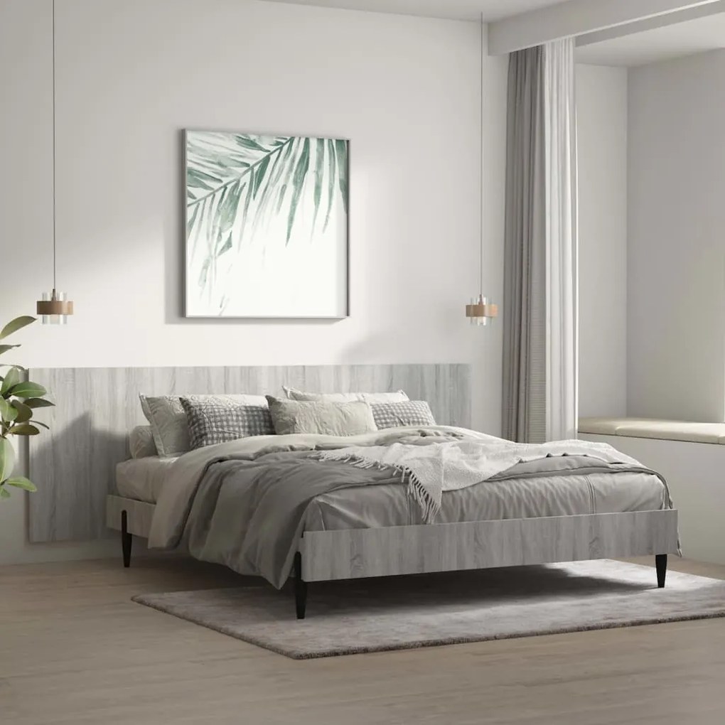 Testiera Letto Grigio Sonoma 240x1,5x80 Cm Legno Ingegnerizzato /