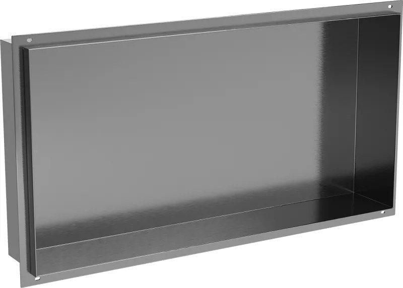 Mexen X-Wall-NR mensola da incasso senza cornice 60 x 30 cm, gun gray spazzolato - 19E1603010