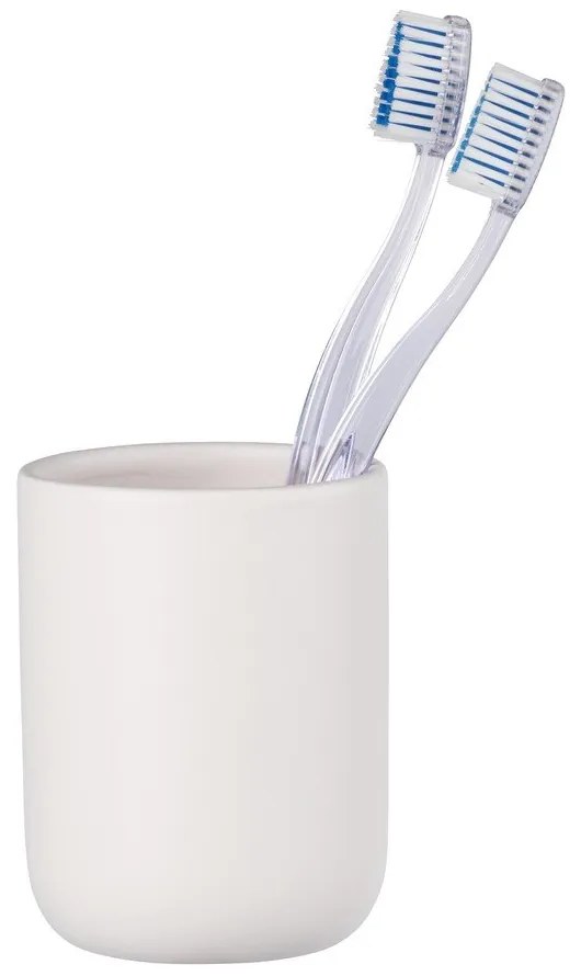 Tazza in ceramica bianca per spazzolini da denti Olinda - Allstar