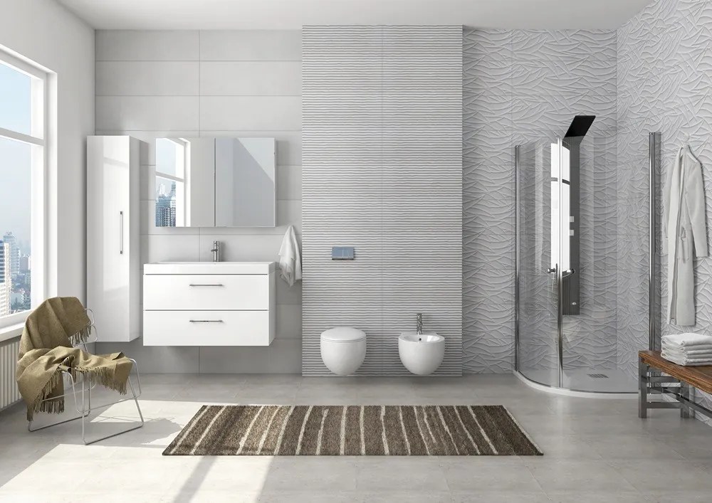 Box doccia semicircolare 90x90 battenti con apertura totale | KS800K - KAMALU