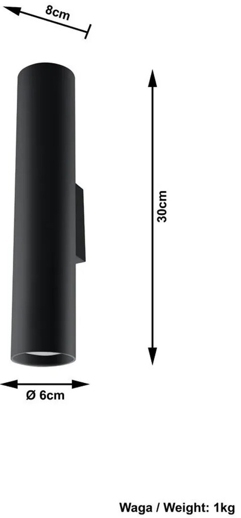 Applique da parete 2xGU10 in Acciaio LAGOS 2