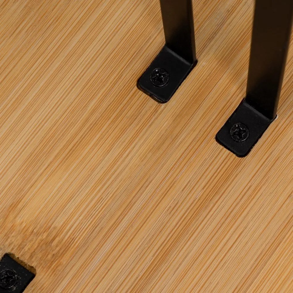 Portarotolo da cucina verticale nero/di colore naturale in metallo – Casa Selección