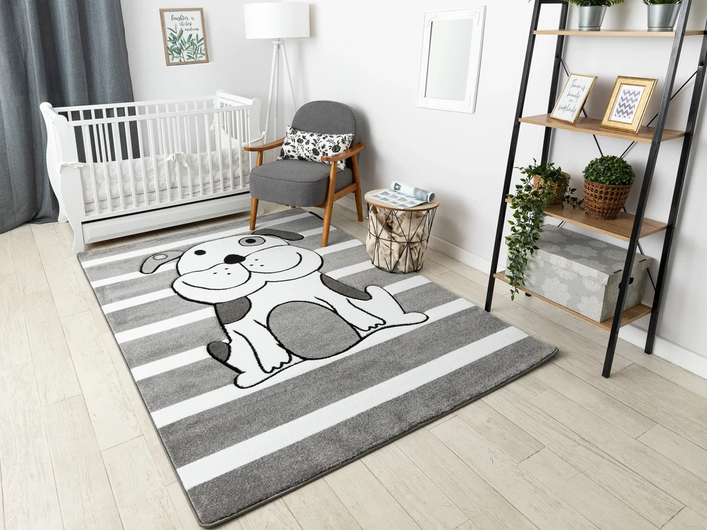 Tappeto PETIT PUPPY CANE CUCCIOLO grigio