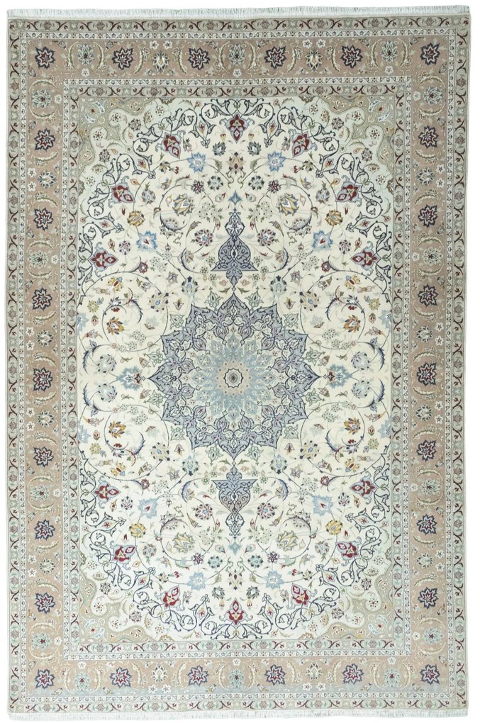 Tabriz Tappeto 310 x 210 Beige (Iran) Annodato A Mano