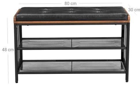 Scarpiera DAVOR marrone/nera