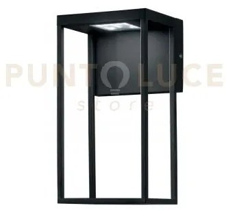 Applique led gris nera 12w 1390lm cct 3000k / 4000k ip54 15x12,6x28cm