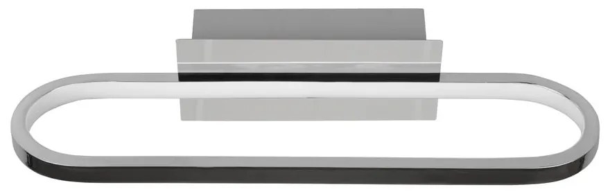 Lampada da parete a LED in argento lucido (lunghezza 40 cm) Gianni - Trio