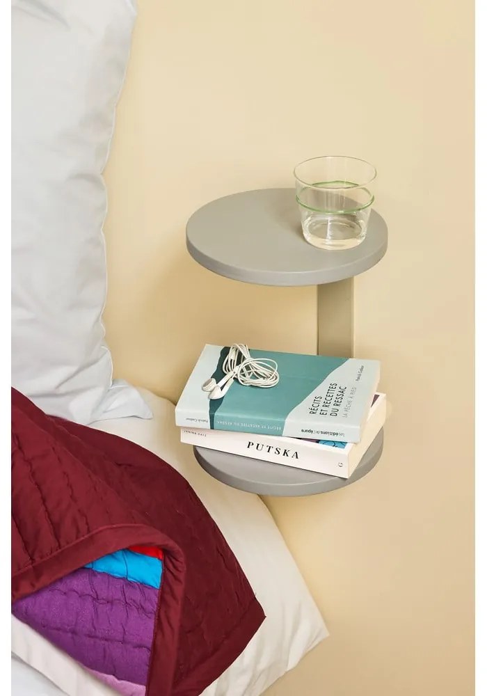 Comodino sospeso grigio Oto - Hübsch