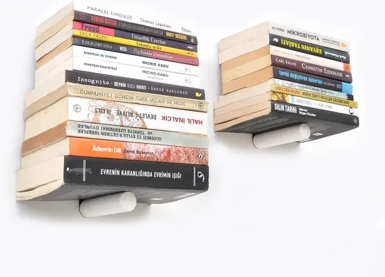 SET 2x Mensola da parete 15x21 cm nero/bianco