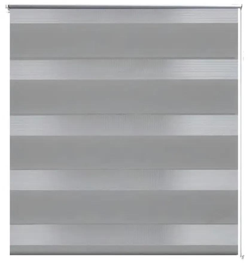 Tenda a rullo oscurante zebra 50x100 cm grigia