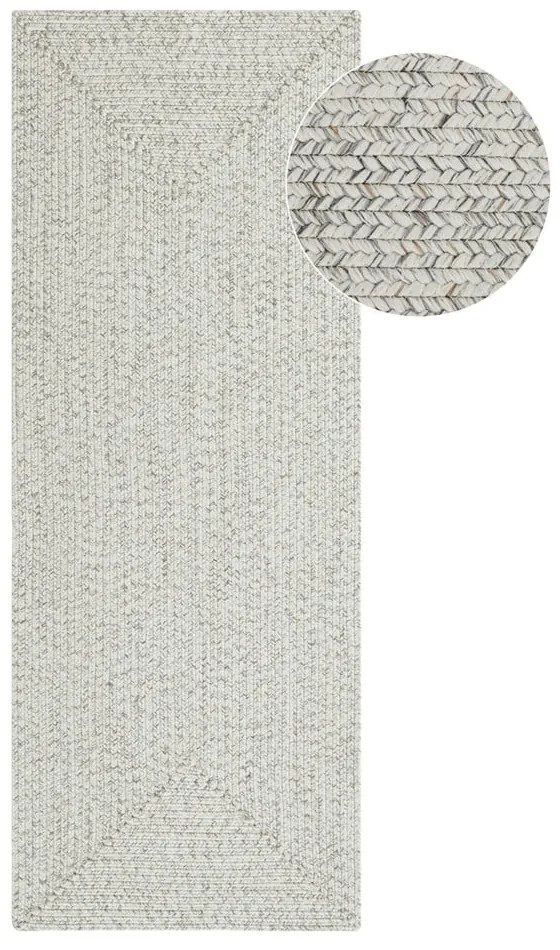 Tappeto da esterno bianco/beige 200x80 cm - NORTHRUGS