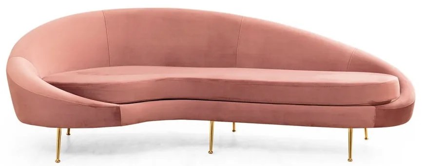 Divano rosa chiaro 255 cm Eses - Artie