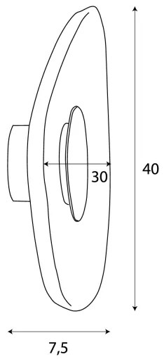 MAXLIGHT W0558 - Applique a LED DEUX LED/5W/230V nero