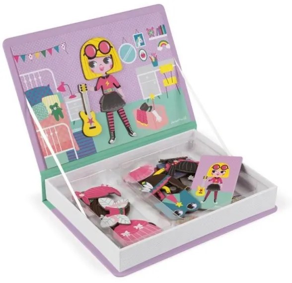 Janod - Set magnetico interattivo MAGNETIBOOK bambina