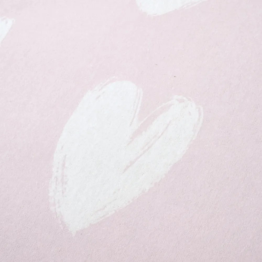 Lenzuolo per culla in flanella 70x140 cm Hearts - Catherine Lansfield