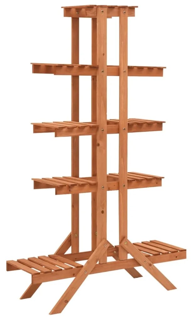 Supporto Per Piante 83x25x132 Cm İn Legno Massello Di Abete /