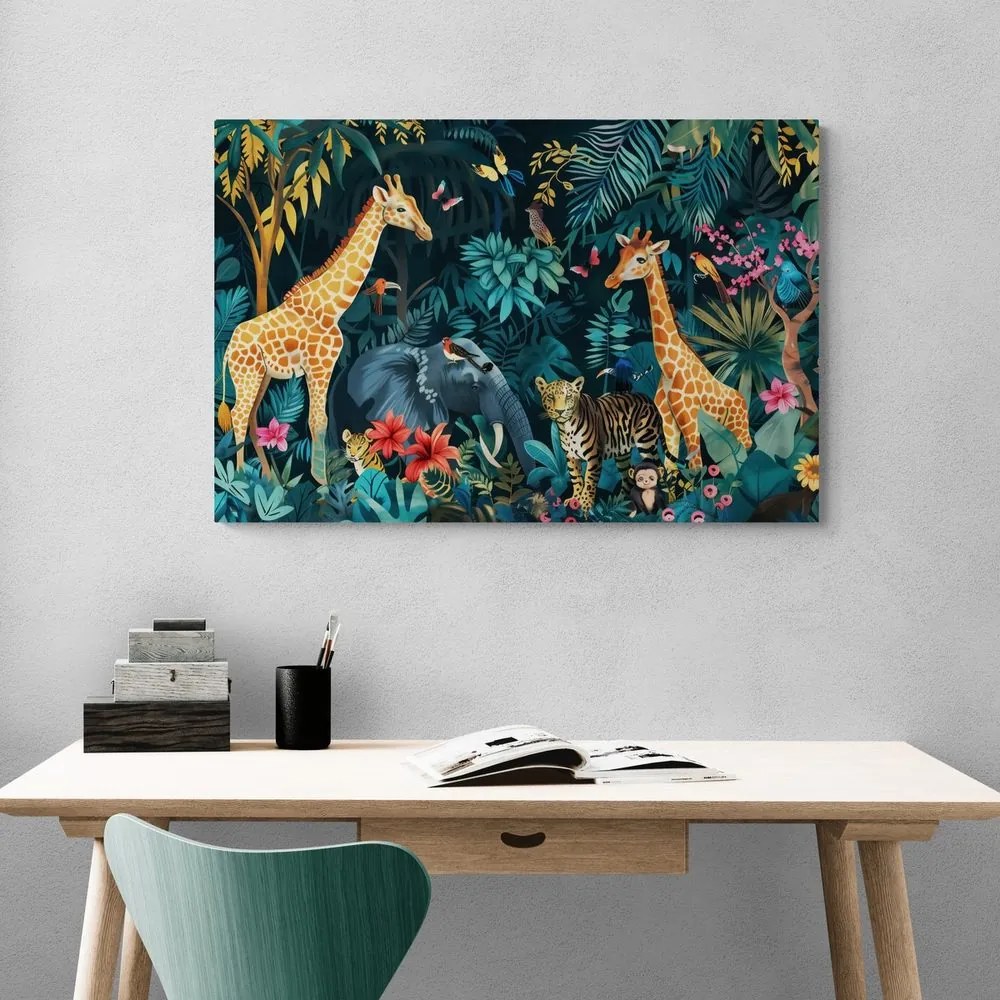 Quadro su tela – Animali della giungla