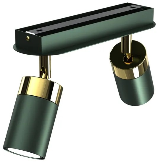 Brilagi - Faretto POKER 2xGU10/25W/230V verde