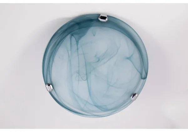 Redo 05-682 - Plafoniera VIRGINIA 1xE27/42W/230V diametro 25 cm blu