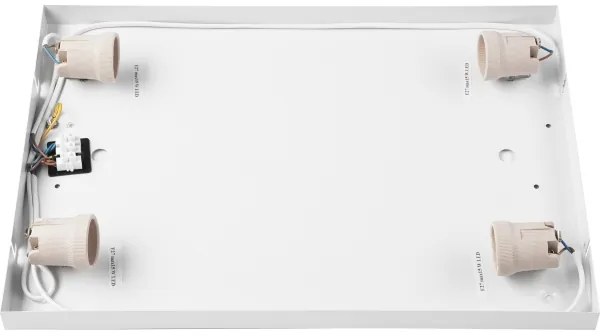 Plafoniera OAK SQUARE 4xE27/15W/230V 45x45 cm quercia