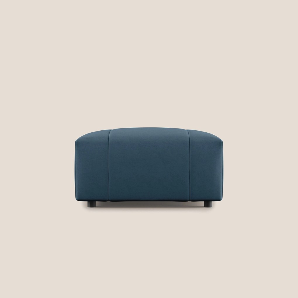 Giotto pouf in morbida microfibra effetto velluto impermeabile idrorepellente T09