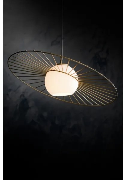 Lampadario su filo SOL 1xE27/60W/230V oro