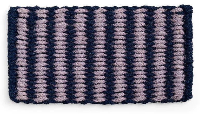 HAY - Coco Stripe Wide Tappetino per Porta Lavender/Navy Hay