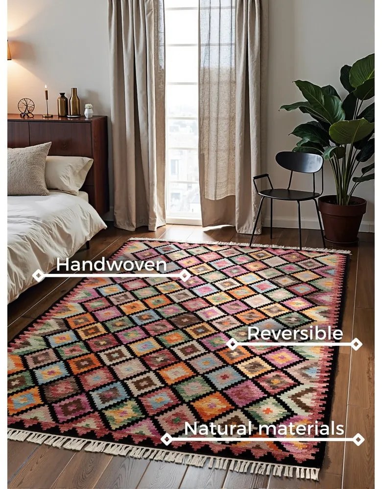 Tappeto in lana reversibile/tessuto a mano 160x230 cm Kamal Zara – Nouristan