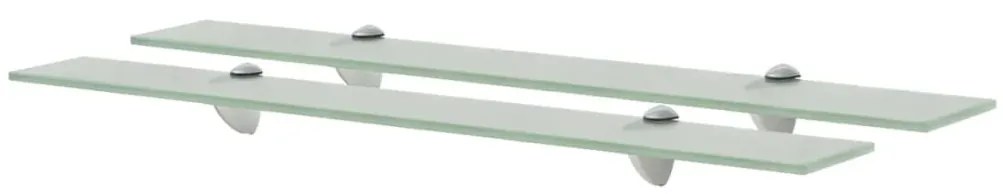 Mensole Galleggianti 2 Pz İn Vetro 70x20 Cm 8 Mm /