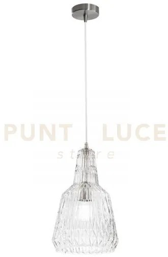 Lampadario a sospensione galway trasparente 1 luce attacco e27 23x1...