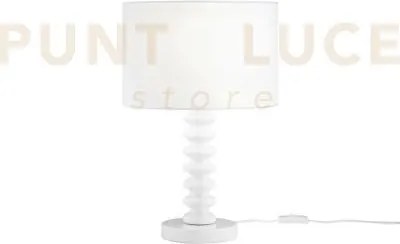Lume sultan bianco in metallo e paralume in velluto 1 luce attacco ...