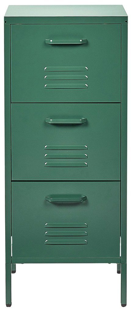 Armadio da ufficio metallo verde scuro 40 x 43 cm WOSTOK Beliani