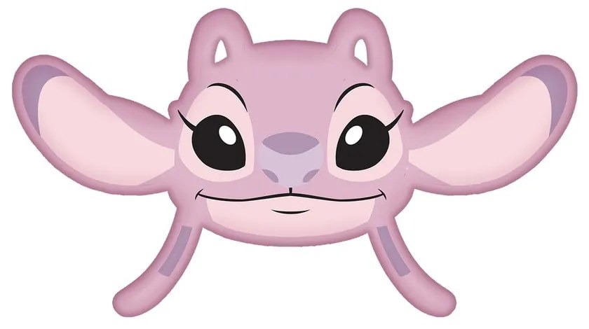 Cuscino per bambini in vello 41x32 cm Lilo and Stitch "Angel Pink" – Jerry Fabrics