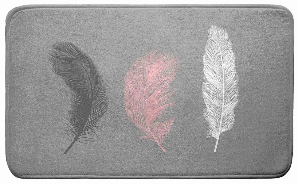 Tappetino da bagno grigio 45x75 cm Penelope - douceur d'intérieur