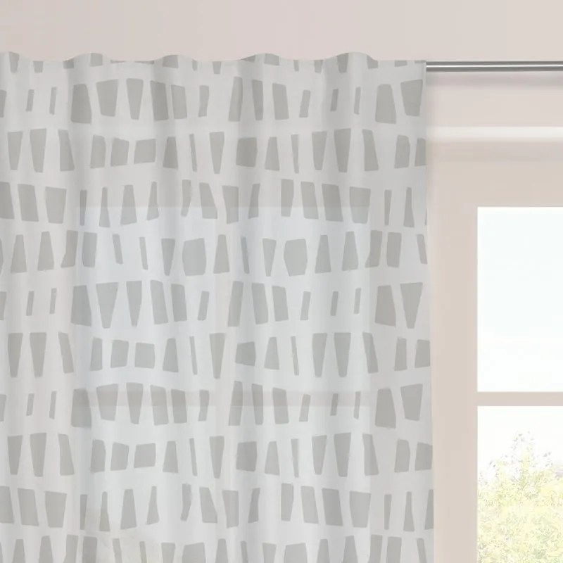 Tenda Buran bianco, fettuccia 140x300 cm